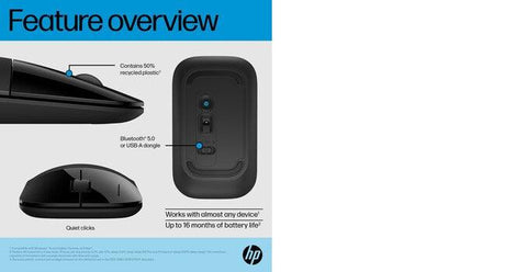 HP Z3700 Dual Black Mouse (758A8AA)