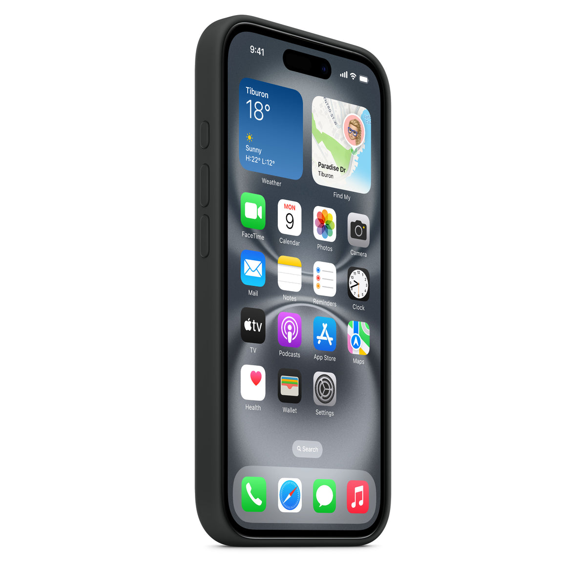 Apple iPhone 16 Silicone Case with MagSafe - Black