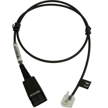 JABRA QD to Modular RJ extension cord for Siemens Open Stage seriess (8800-00-94)