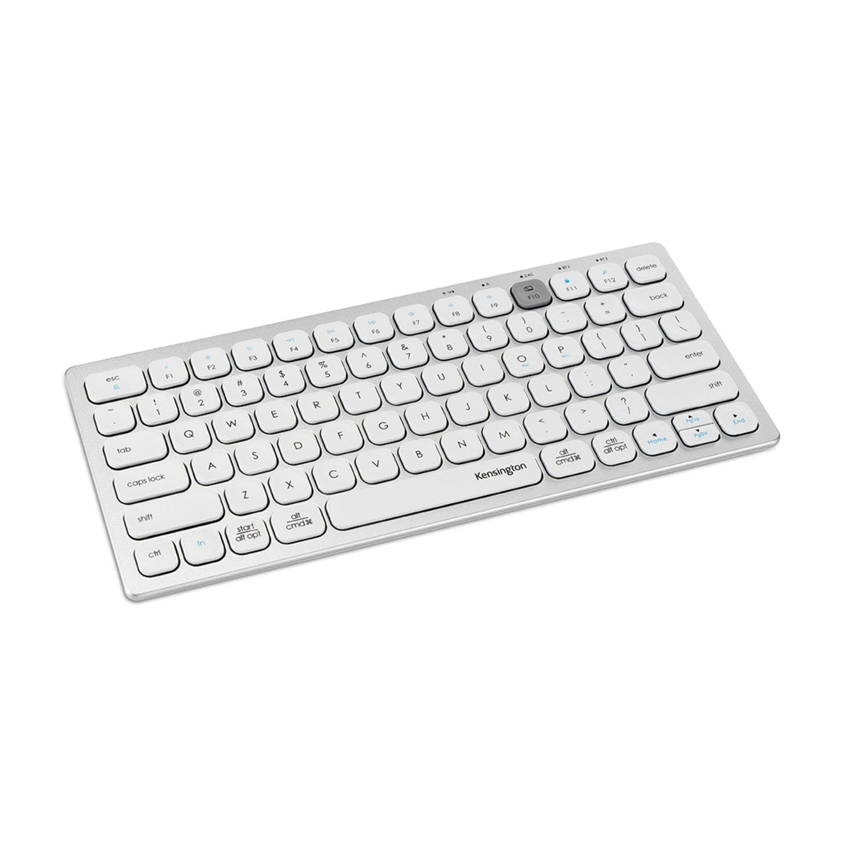 KENSINGTON Multi-Device Dual Wireless Compact Keyboard | Silver (K75504US)