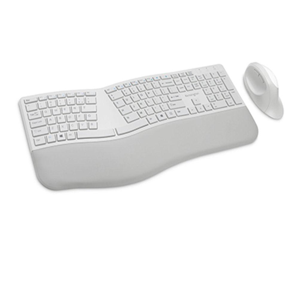 KENSINGTON Pro Fit Ergo Wireless Keyboard and Mouse—Gray (K75407US)