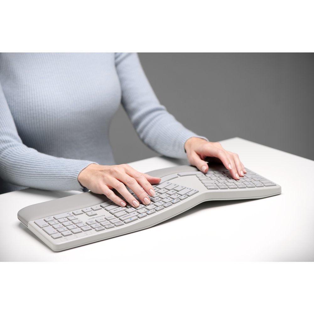 KENSINGTON Pro Fit Ergo Wireless Keyboard and Mouse—Gray (K75407US)