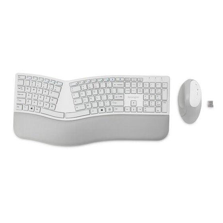 KENSINGTON Pro Fit Ergo Wireless Keyboard and Mouse—Gray (K75407US)