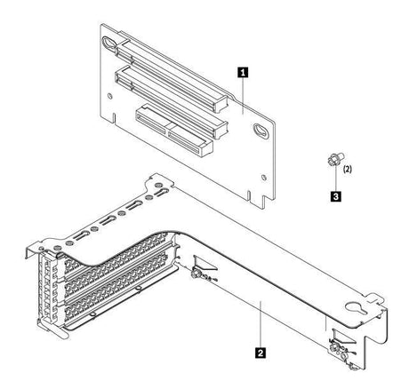 LENOVO LENOVO ThinkSystem SR550/SR590/SR650 x8/x8/x8ML2 PCIe FH Riser 1 Kit