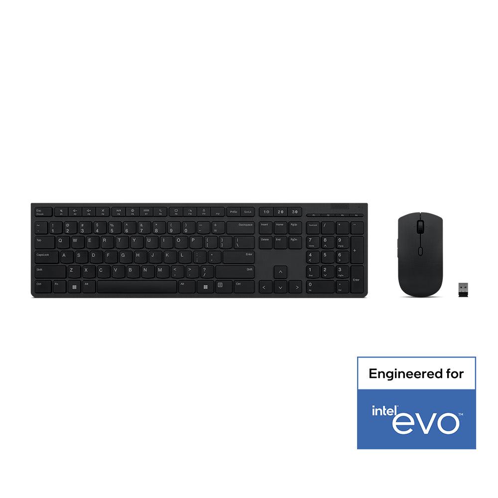 LENOVO Professional Wireless Rechargeable Combo Keyboard and Mouse-US English (4X31K03931)