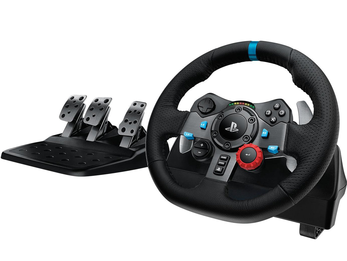 Logitech G G29 Aluminium, Black USB 2.0 Steering wheel + Pedals Analogue / Digital PC, PlayStation 4, PlayStation 5, Playstation 3