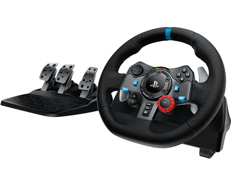 Logitech G G29 Aluminium, Black USB 2.0 Steering wheel + Pedals Analogue / Digital PC, PlayStation 4, PlayStation 5, Playstation 3