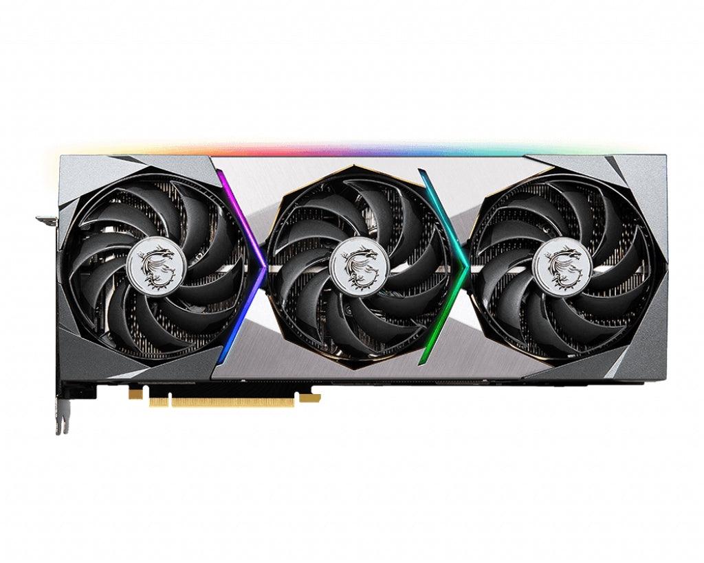 MSI 24GB | GDDR6X | 384-bit | 1860MHz boost clock | 1xHDMI | 3xDisplayPort | RGB (RTX 3090 SUPRIM X 24G)