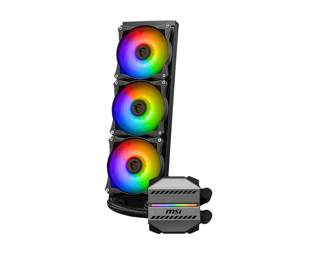 MSI 360 mm | 21.63 ~ 78.73 CFM | 0.35 A | 4.2 W | 3100 RPM | AM5|AM4|TR4 (MAG CORELIQUID M360)