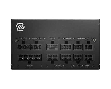 MSI 750W | 47-63Hz | 600W | 2.5A | 0.3A | 120 mm | 80 PLUS Gold | ATX 3.0 (MAG A750GL PCIE5)