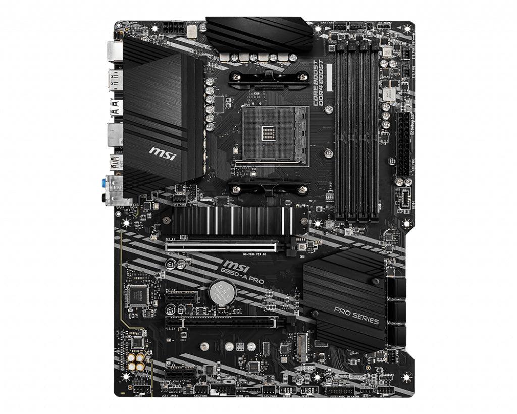 MSI AMD B550 | AM4 | 4x DDR4 | DP | SATA III | M.2 | USB 3.2 | 1G LAN | PS|2 | ATX | 305x244 mm (B550-A PRO)