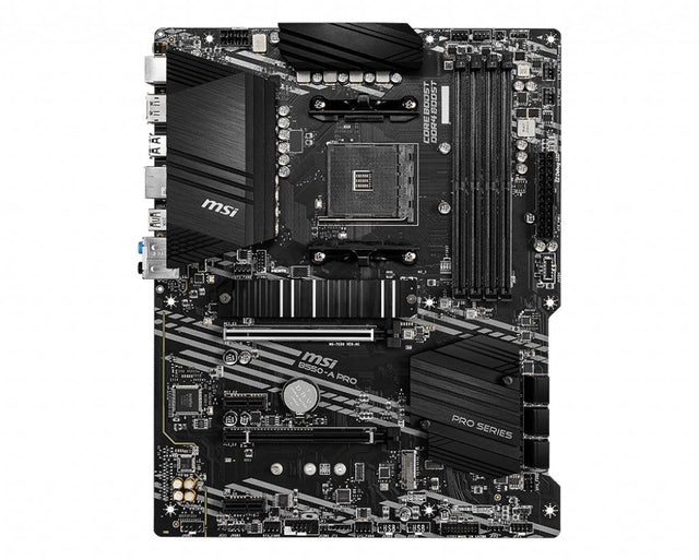 MSI AMD B550 | AM4 | 4x DDR4 | DP | SATA III | M.2 | USB 3.2 | 1G LAN | PS|2 | ATX | 305x244 mm (B550-A PRO)