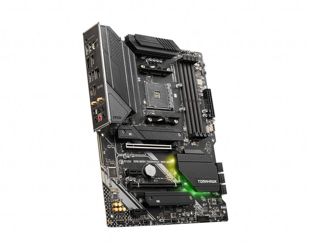 MSI AMD B550 | AM4 | 4x DDR4 | DP | SATA III | M.2 | USB 3.2 | 1|2.5G LAN | WIFI | PS|2 | S|PDIF | ATX | 305x244 mm (MAG B550 TOMAHAWK MAX WiFi)