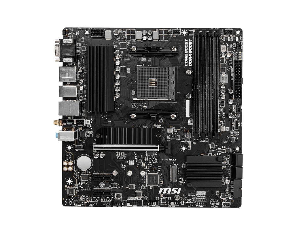 MSI AMD B550 | AM4 | 4x DDR4 | DP | VGA | SATA III | M.2 | USB 3.2 | 1G LAN | Micro-ATX | 244x244 mm (B550M PRO-VDH WIFI)