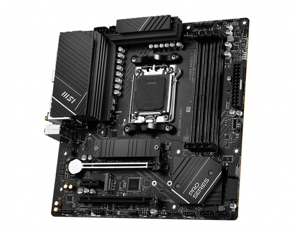 MSI AMD B650 | PRO B650M-A WIFI | AM5 | 4DDR5 | 2PCI-Ex16 | 1PCI-Ex1 | 2M.2 | 4xSATA3 (PRO B650M-A WIFI)