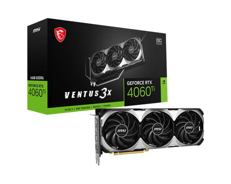 MSI GeForce RTX 4060 Ti VENTUS 3X 16G OC GRAPHICS CARD 3YEARS WARRANTY