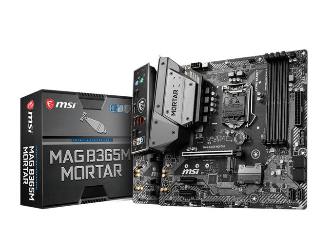 MSI LGA 1151 | Intel B365 Chipset | 4 x DDR4 Max 64GB | PCIe 3.0 x16 | PCIe 3.0 x1 1.4 | SATA 6Gb|s | M.2 | I219-V Gigabit LAN (B365M MORTAR)