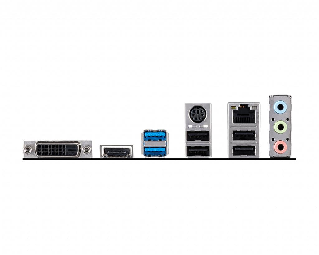 MSI LGA 1200 | Intel H410 Chipset | 2 x DDR4-SDRAM up to 64GB | 1 x RJ-45 | 4 x SATA III | UEFI AMI | Micro ATX (H410M-A PRO)
