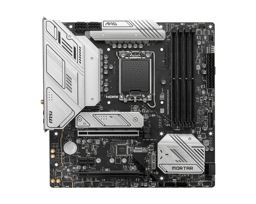 MSI LGA 1700 | Intel B760 | 4x DDR5 | 1x HDMI | 1x DisplayPort | 4x SATA | Wi-Fi | mATX (MAG B760M MORTAR WIFI)