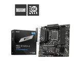 MSI LGA 1700 | Intel B760 | 4x DDR5 | 6800 MHz | 2x HDMI | 2x DisplayPort | 4x SATA 6G | mATX (PRO B760M-A WIFI)