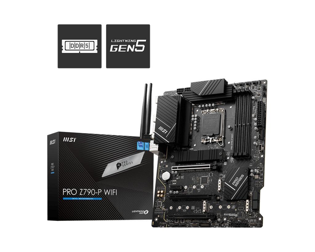 MSI LGA 1700 | Z790 | 4x DDR5 | Wi-Fi 6E | 1x HDMI | 1x DisplayPort | 2.5G LAN | ATX | UEFI AMI BIOS (PRO Z790-P WIFI)