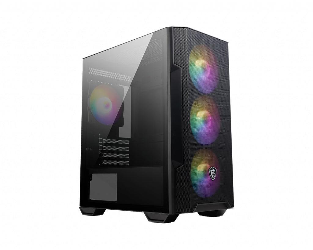 MSI Micro ATX Case | 1x USB 3.2 | 2x USB 2.0 | 1x Audio | 1x Mic | 4x PCI-E | 2x 2.5' | 2x 3.5' | Micro ATX | Mini ITX (MAG FORGE M100R)