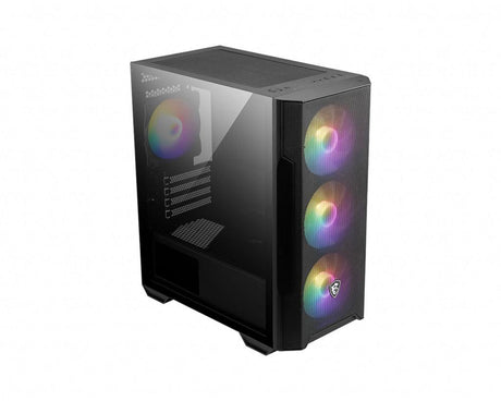 MSI Micro ATX Case | 1x USB 3.2 | 2x USB 2.0 | 1x Audio | 1x Mic | 4x PCI-E | 2x 2.5' | 2x 3.5' | Micro ATX | Mini ITX (MAG FORGE M100R)