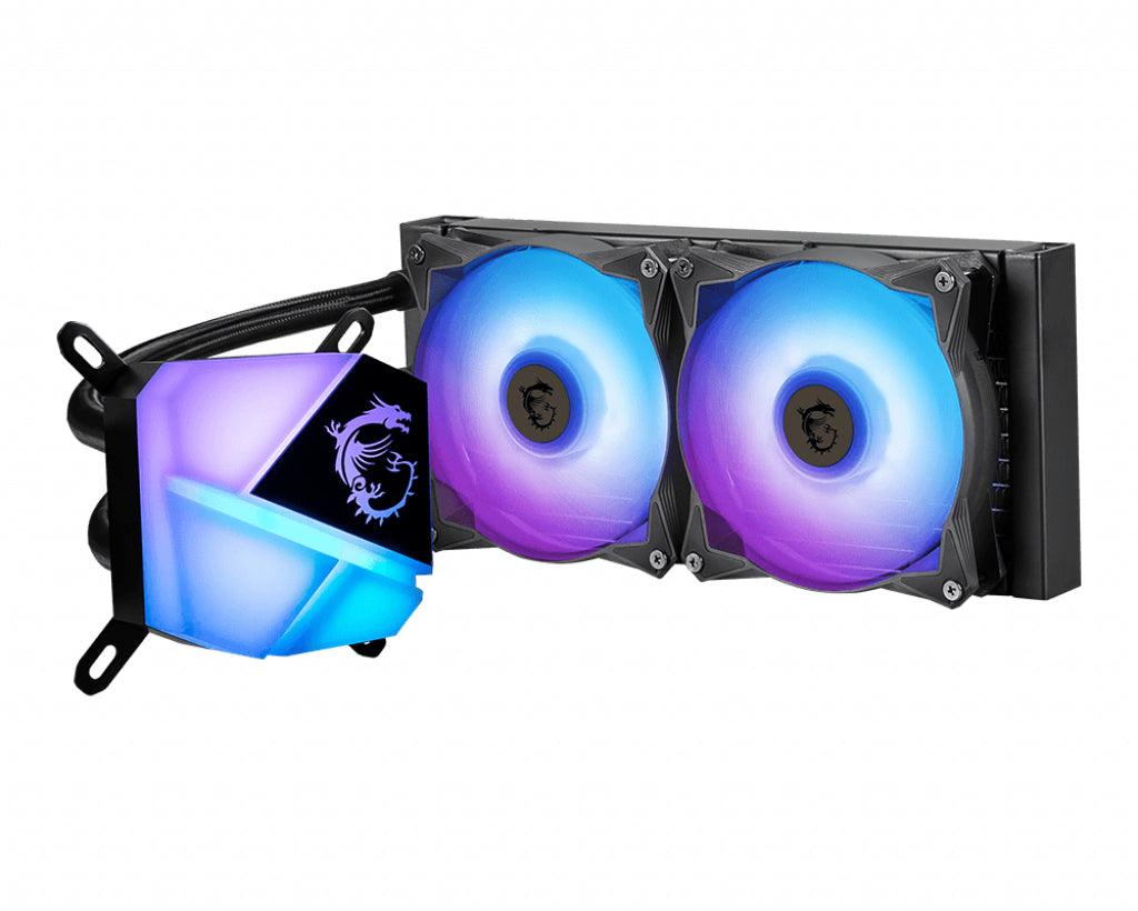 MSI MSI MAG CORELIQUID C240 Liquid CPU Cooler '240mm Radiator | 2x 120mm ARGB PWM Fan | ARGB lighting | MSI Center Supported | Compatible with Intel and AMD Platforms | Latest LGA 1700 ready' (MAG CORELIQUID C240)