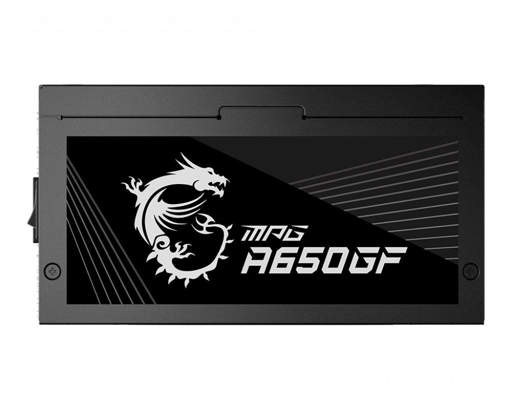 MSI MSI MPG A650GF UK PSU '650W | 80 Plus Gold certified | Fully Modular | 100% Japanese Capacitor | Flat Cables | ATX Power Supply Unit | UK Powercord | Black | Support Latest GPU' (MPG A650GF)