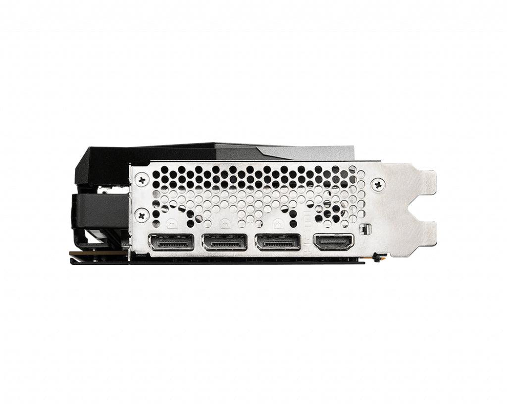 MSI NVIDIA GeForce RTX 3060 Ti | 8GB GDDR6 | 256 bit | PCI Express 4.0 | 1 x HDMI (2.1) | 3 x DP (1.4a) | CUDA | DirectX 12.0 | OpenGL 4.6 | VR | 220W (RTX 3060 TI GAMING X 8G LHR)