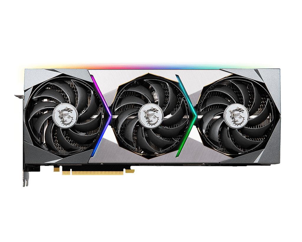 MSI NVIDIA GeForce RTX 3080 Ti | 12GB GDDR6X | 384 bit | PCI Express 4.0 | 1 x HDMI (2.1) | 3 x DP (1.4a) | CUDA | DirectX 12.0 | OpenGL 4.6 | VR | 400W (RTX 3080 TI SUPRIM X 12G)