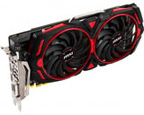 MSI Radeon RX 570 | 8GB GDDR5 | 256-bit | DisplayPort x 2 x 2 | DL-DVI-D | 150 W | 270 x 130 x 40 mm | 892 g (RADEON RX 570 ARMOR MK II 8G OC)