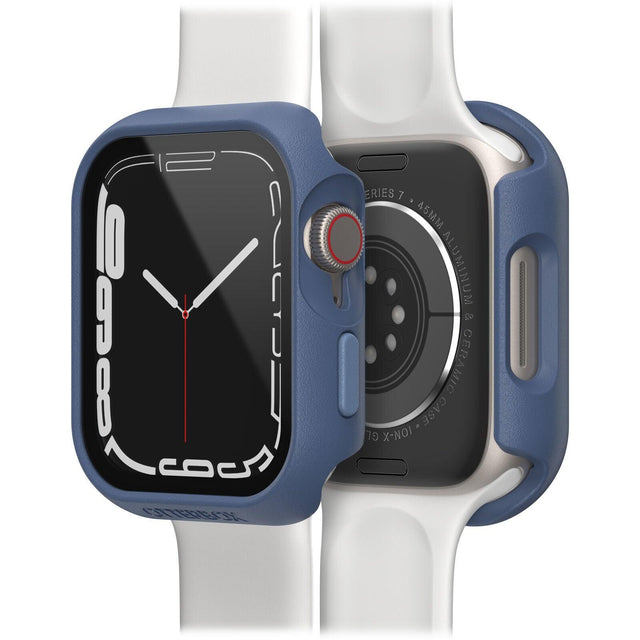 OtterBox Eclipse Watch Bumper With Screen Protection for Apple Watch Series 8/7 Case 45mm, Baby Blue Jeans