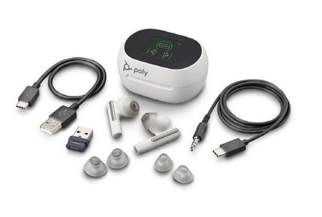 POLY Voyager Free 60 UC, USB-C, White Sand