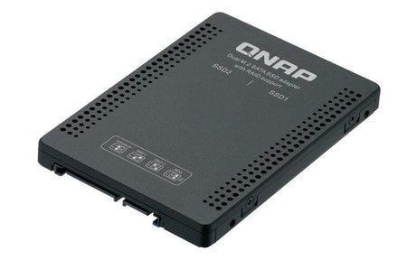 QNAP 2 x M.2 2280 SATA 6Gbps SSD | RAID 0|1 | 100.5 x 69.9 x 9.5 mm | 0.1 kg (QDA-A2MAR)