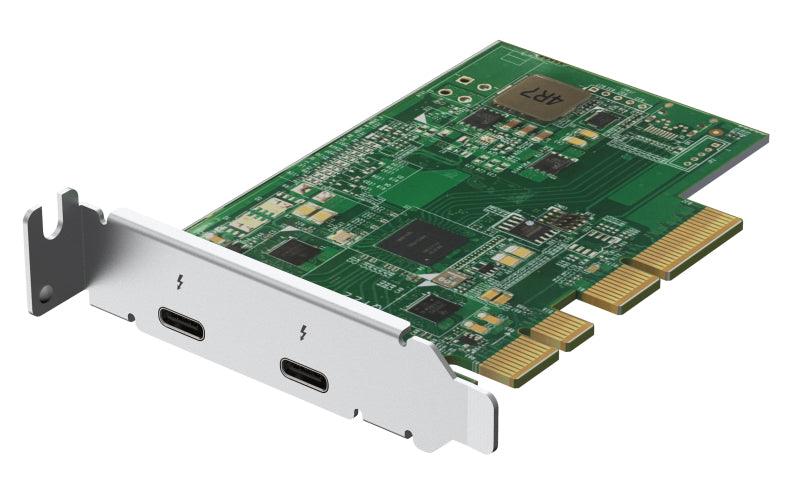 QNAP 2 x Thunderbolt 3 (USB Type-C) | PCIe Gen3 x 4 | Low-Profile|Full Height Pre-Installed (QXP-T32P)
