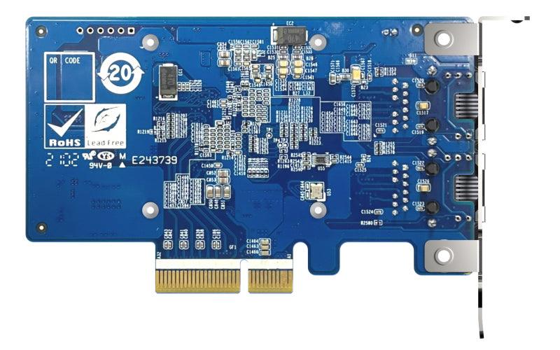 QNAP 2x 10G RJ-45 | PCIe 3.0 x4 | Intel X710 (QXG-10G2T-X710)