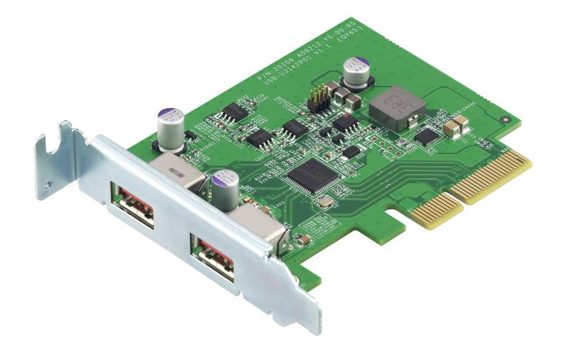 QNAP 2x USB 3.2 A | PCIe x2 2.0 | 89.65x68.9x14 mm (QXP-10G2U3A)