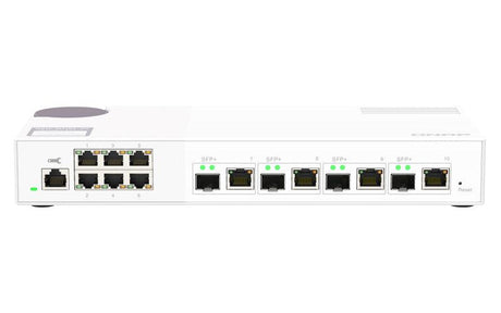 QNAP 4 x SFP+|RJ45 | 6 x RJ-45 | Web | 16K | 110Gbps | 1.15 kg (QSW-M2106-4C)