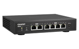 QNAP 4x RJ-45 2.5GbE | 2x 10GbE RJ-45 | Unmanaged | 12V DC | 1 A | 0.722 kg (QSW-2104-2T)