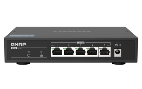 QNAP 5x RJ-45 2.5GbE | Unmanaged | 12V DC | 0.577 kg (QSW-1105-5T)