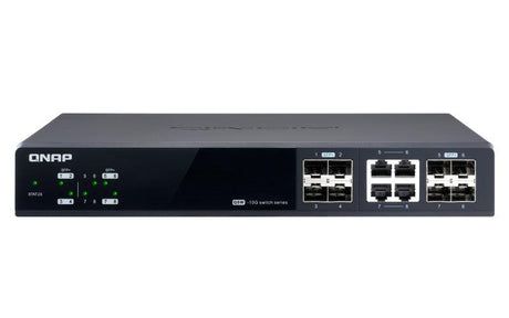QNAP 8x 10GbE SFP+|RJ45 | 4x 10GbE SFP+ | 160Gbps | 46.65 x 285 x 236.6 mm (QSW-M804-4C)