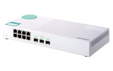 QNAP 8x RJ-45 1GbE | 3x 10GbE SFP+ | Unmanaged | 100-240 VAC | 50|60 Hz | 0.74 kg (QSW-308S)