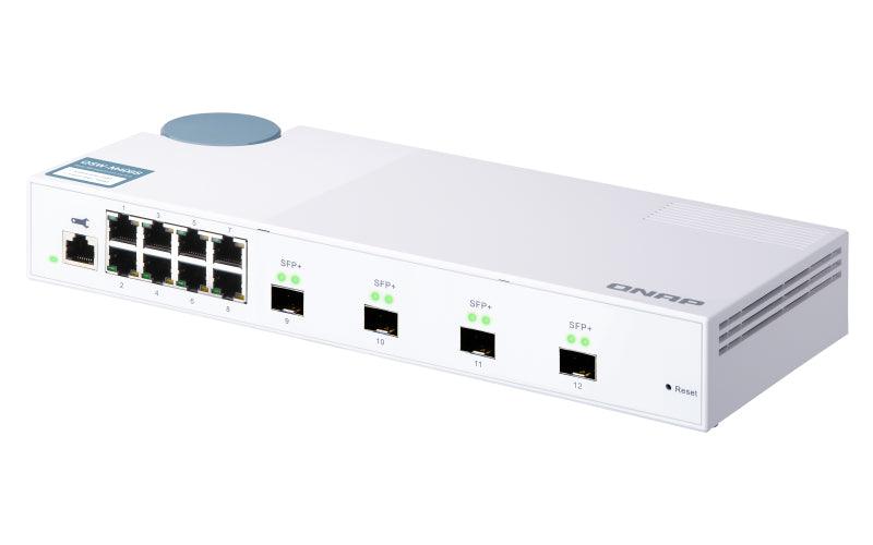 QNAP 8x RJ45 1GbE | 4x 10GbE SFP+ | Web Managed | 100-240VAC | 50|60 Hz | 1.145 kg (QSW-M408S)