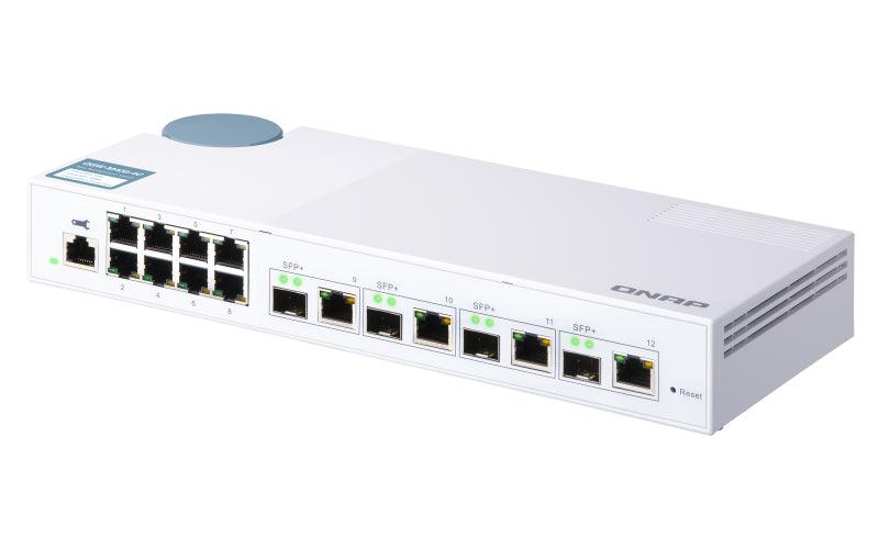 QNAP 8x RJ45 1GbE | 4x 10GbE SFP+|RJ45 Combo | Web Managed | 100-240VAC | 50|60 Hz | 1.15 kg (QSW-M408-4C)