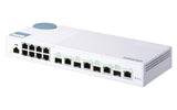 QNAP 8x RJ45 1GbE | 4x 10GbE SFP+|RJ45 Combo | Web Managed | 100-240VAC | 50|60 Hz | 1.15 kg (QSW-M408-4C)