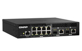 QNAP 8x RJ45 2.5GbE | 2x 10GbE SFP+|RJ45 Combo | Web Managed | 100-240VAC | 50|60 Hz | 43.3 x 207 x 199.5 mm | 1.2 kg (QSW-M2108R-2C)