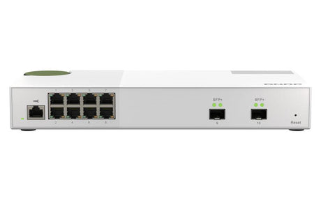 QNAP 8x RJ45 2.5GbE | 8x 10GbE SFP+ | Web Managed | 12V DC | 1.12 kg (QSW-M2108-2S)