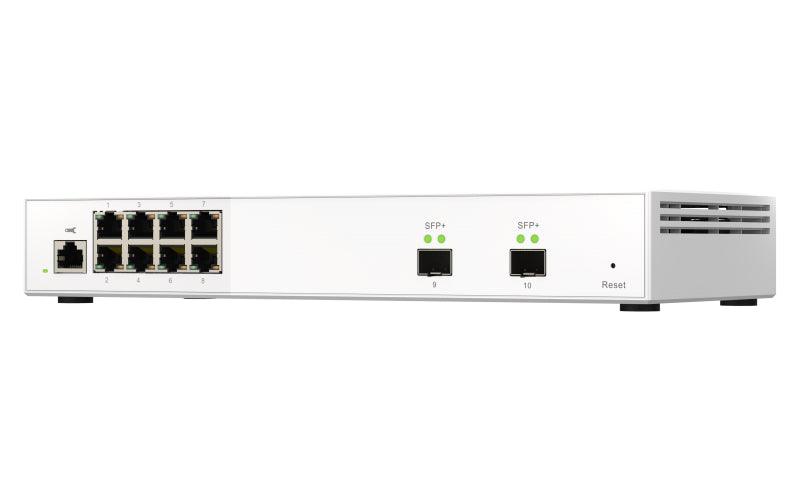 QNAP 8x RJ45 2.5GbE | 8x 10GbE SFP+ | Web Managed | 12V DC | 1.12 kg (QSW-M2108-2S)