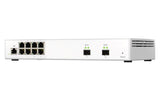 QNAP 8x RJ45 2.5GbE | 8x 10GbE SFP+ | Web Managed | 12V DC | 1.12 kg (QSW-M2108-2S)